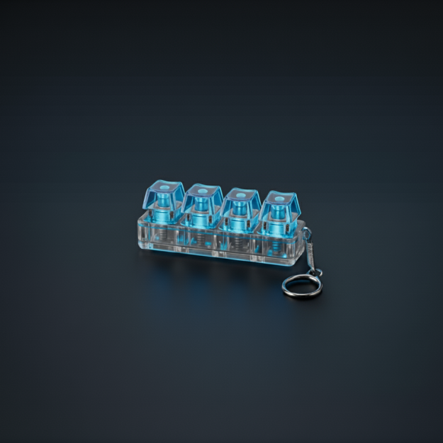 Keyboard Fidget Keychain