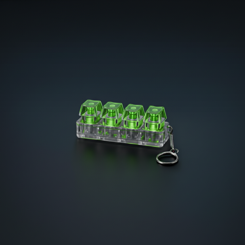 Keyboard Fidget Keychain