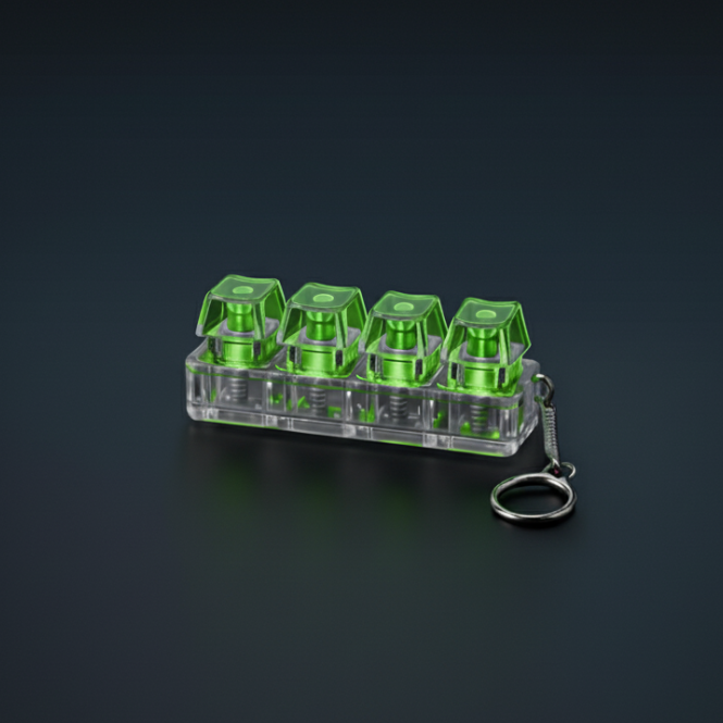 Keyboard Fidget Keychain