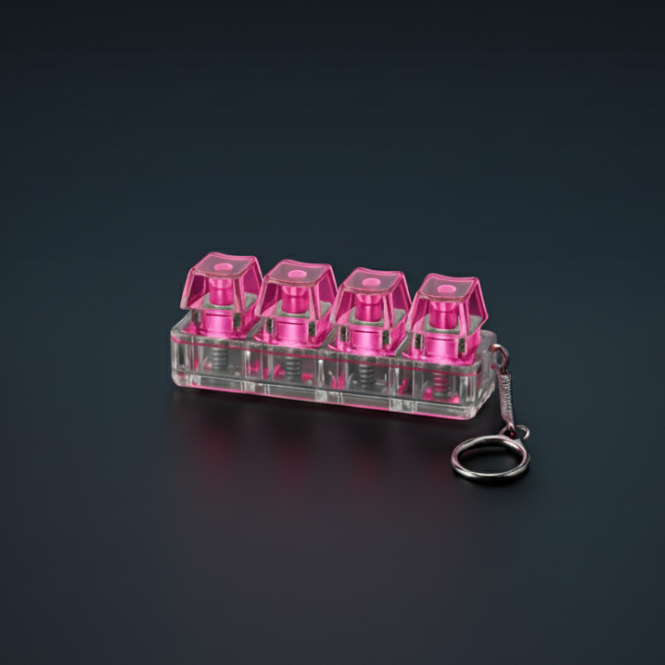 Keyboard Fidget Keychain