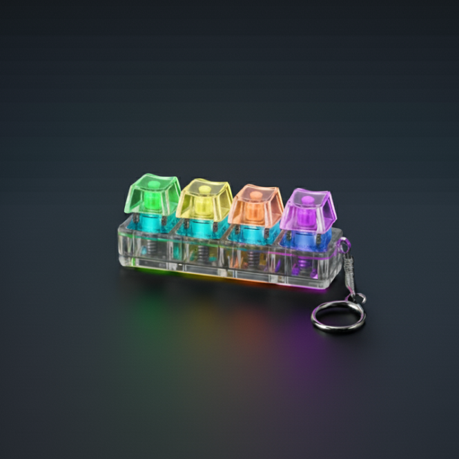 Keyboard Fidget Keychain